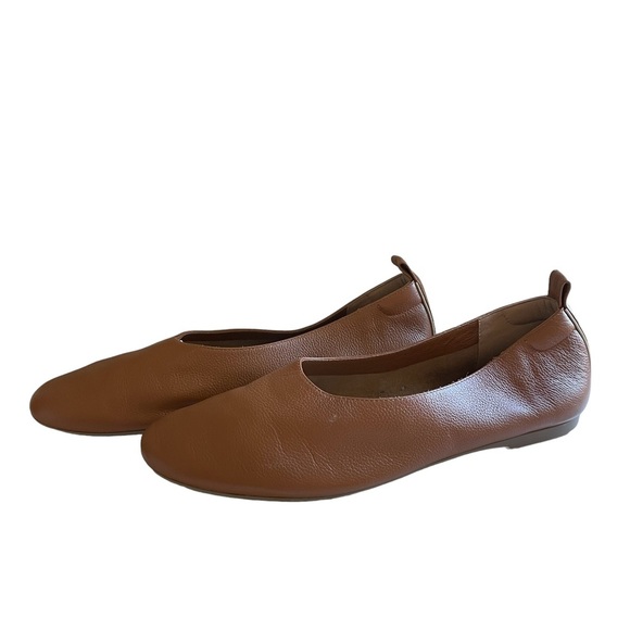 Everlane The Italian Leather Day Glove in Toasted Almond Ballet Flats Size 8 1/2 - Picture 7 of 13